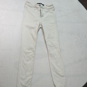 Hollister Childrens Light Cream Skinny Jeans